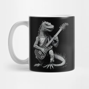 Reptile Playing a Guitar Mug